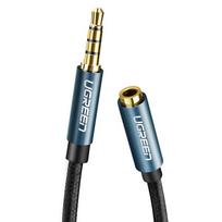 audio kabelis 2 5mm - AUX jack audio extender 3.5 mm UGREEN AV118, 2m (blue) - 1 nuotrauka