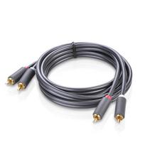 garso cable - UGREEN 2RCA (Cinch) to 2RCA (Cinch) Cable 5m (black) - 4 nuotrauka