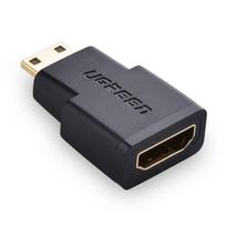 mini hdmi adapteris - UGREEN 20101 Mini HDMI - HDMI adapter (black) - 1 nuotrauka