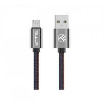 usb duomenu - Tellur Data cable, USB to Micro USB, 1m denim - 1 nuotrauka