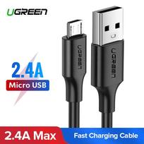 sata 3 cable - Ugreen Micro USB Cable QC 3.0 2.4A, 2m White - 2 nuotrauka