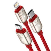 type c i micro usb - Baseus CASX010009 Red - 1 nuotrauka