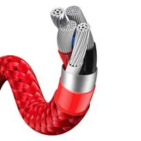 type c i micro usb - Baseus CASX010009 Red - 5 nuotrauka