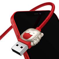 type c i micro usb - Baseus CASX010009 Red - 6 nuotrauka