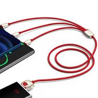 type c i micro usb - Baseus CASX010009 Red - 8 nuotrauka