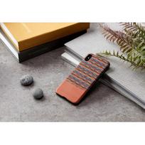 iphone xs deklas - Man&Wood Browny Check Back Case For Apple iPhone X/XS Black/Brown - 3 nuotrauka