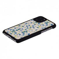 Man&Wood "SmartPhone Back Case iPhone 11 Pro" Blue Triangle Black