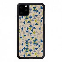 iphone 11 deklas - Man&Wood "SmartPhone Back Case iPhone 11 Pro Max" Blue Triangle Black - 1 nuotrauka