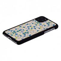 iphone 11 deklas - Man&Wood "SmartPhone Back Case iPhone 11 Pro Max" Blue Triangle Black - 2 nuotrauka