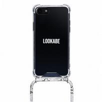 Lookabe Necklace Snake Edition, skirti iPhone X/Xs, silver snake (loo018)