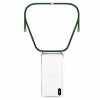 deklas iphone x - Lookabe Necklace, skirtas iPhone X/Xs, gold green (loo013) - 2 nuotrauka