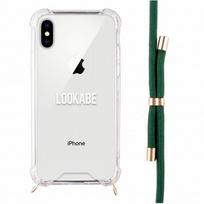 deklas iphone x - Lookabe Necklace, skirtas iPhone X/Xs, gold green (loo013) - 5 nuotrauka
