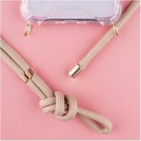 iphone 7 deklas - Lookabe Necklace, skirtas iPhone 7/8+, gold nude (loo007) - 4 nuotrauka