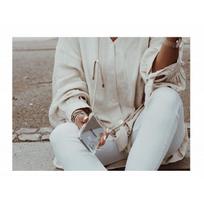 iphone xs max deklas - Lookabe Necklace, skirtas iPhone Xs Max, gold nude (loo010) - 3 nuotrauka
