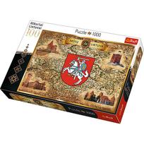 puzzle deliones 1000 - Trefl Puzzle Lithuania 1000pcs 10543 - 2 nuotrauka