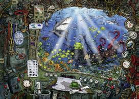 povandeninis laivas - Ravensburger Escape Puzzle Submarine 759pcs 19959 - 2 nuotrauka