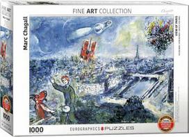 Dėlionė EUROGRAPHICS Paryžiaus puokštė Marc Chagall 1000d.