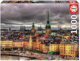 puzzle deliones 1000 - Dėlionė EDUCA 1000 STOKHOLMAS - 2 nuotrauka