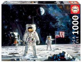 puzzle deliones 1000 - Dėlionė EDUCA 1000 PIRMAS ŽMOGUS KOSMOSE - 2 nuotrauka