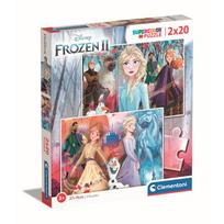 frozen puzzle - Clementoni Puzzle Frozen II 2x20pcs 24759 - 1 nuotrauka