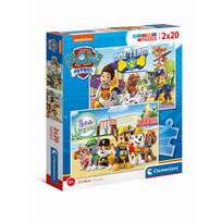 paw patrol delione - Clementoni Puzzle SuperColor Paw Patrol 2x20pcs 24779 - 2 nuotrauka