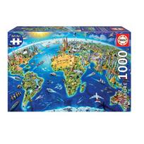 Dėlionė Educa Borras World Landmarks 90368, 1000 vnt.