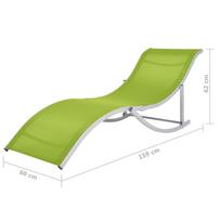 Gultas VLX Sun Lounger 47787, žalias