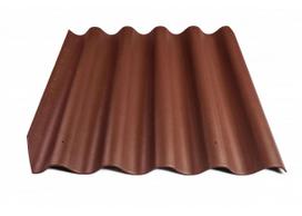 Banguoti lakštai Cedral BANGA, kirsti kampai, 875x920mm (įv.spalvos) : Spalva - Tamsiai raudona, Matmenys stogo dangai, priedams - 875 x 920