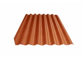 banguoti lakstai - Banguoti lakštai Eternit KLASIKA, kirsti kampai, 1250x1130mm (įv.spalvos) : Spalva - Nedažyta, Matmenys stogo dangai, priedams - 1250 x 1130 - 2 nuotrauka