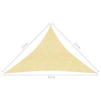 Uždanga nuo saulės, smėlio spalvos, 2,5x2,5x3,5m, HDPE, 160g/m