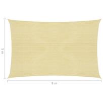 Uždanga nuo saulės, smėlio spalvos, 5x8m, HDPE, 160g/m