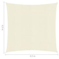 Uždanga nuo saulės, kreminės spalvos, 4,5x4,5m, HDPE, 160g/m