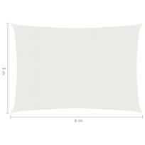 Uždanga nuo saulės, baltos spalvos, 3x4m, HDPE, 160g/m