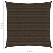 Uždanga nuo saulės, rudos spalvos, 4,5x4,5m, HDPE, 160g/m