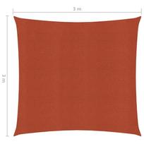 Uždanga nuo saulės, terakota spalvos, 3x3m, HDPE, 160g/m
