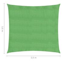 Uždanga nuo saulės, šviesiai žalia, 3,6x3,6m, HDPE, 160g/m
