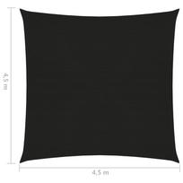 Uždanga nuo saulės, juodos spalvos, 4,5x4,5m, HDPE, 160g/m