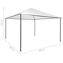 Pavėsinė, baltos spalvos, 4x4x2,7m, 180 g/m