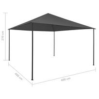 Pavėsinė, antracito spalvos, 4x4x2,7m, 180 g/m
