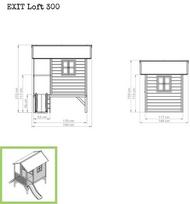 medines palapines - Medinis žaidimų namelis EXIT Loft 300 - Raudonas - 5 nuotrauka