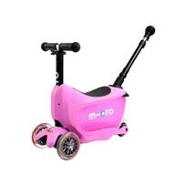 micro paspirtukai - Vaikiškas paspirtukas Micro Mini2go Deluxe Plus Pink - 1 nuotrauka
