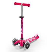Vaikiškas paspirtukas Micro Mini Deluxe Pink LED