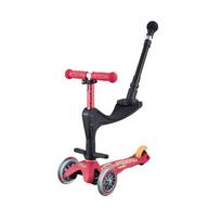Vaikiškas paspirtukas Micro Mini 3in1 Deluxe Plus Ruby Red