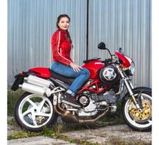 moto apranga - Moteriški moto džinsai W-TEC Lustipa - 3 nuotrauka