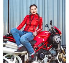 moto apranga - Moteriški moto džinsai W-TEC Lustipa - 5 nuotrauka