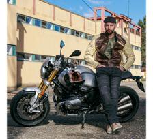 moto apranga - Vyriška odinė motociklo striukė W-TEC Retro - 2 nuotrauka
