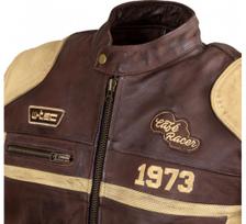 moto apranga - Vyriška odinė motociklo striukė W-TEC Retro - 11 nuotrauka
