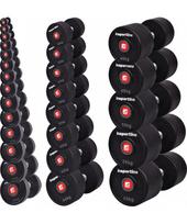 hanteliai 6kg - Gumuotas hantelis inSPORTline PRO 16kg - 4 nuotrauka
