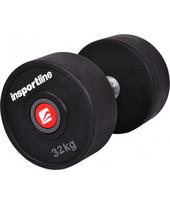 gumuoti hanteliai - Gumuotas hantelis inSPORTline PRO 32kg - 3 nuotrauka