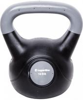 kg gira - Insportline Vinilinė gira cementiniu užpildu Vin-Bell Dark 14kg - 1 nuotrauka